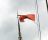 'De Groene Draeck' in Lemmer 2015 met SSRP-vlag en Koninklijke standaard. (foto Jan Eissens)